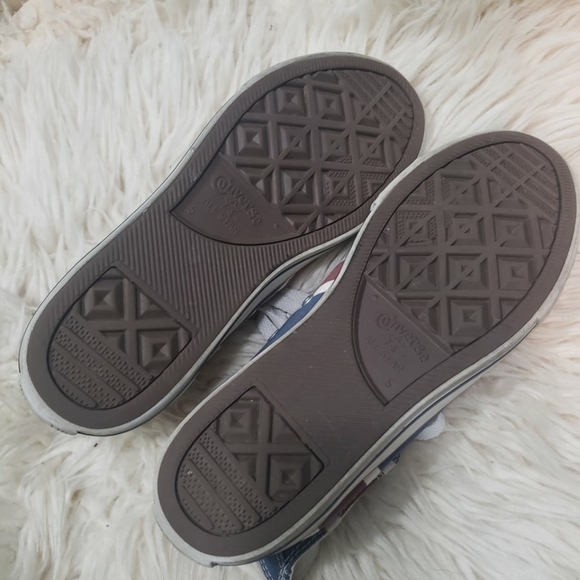 Converse high top Chuck Taylor's unionjack canvas sneakers youth size 5 - Picture 3 of 8